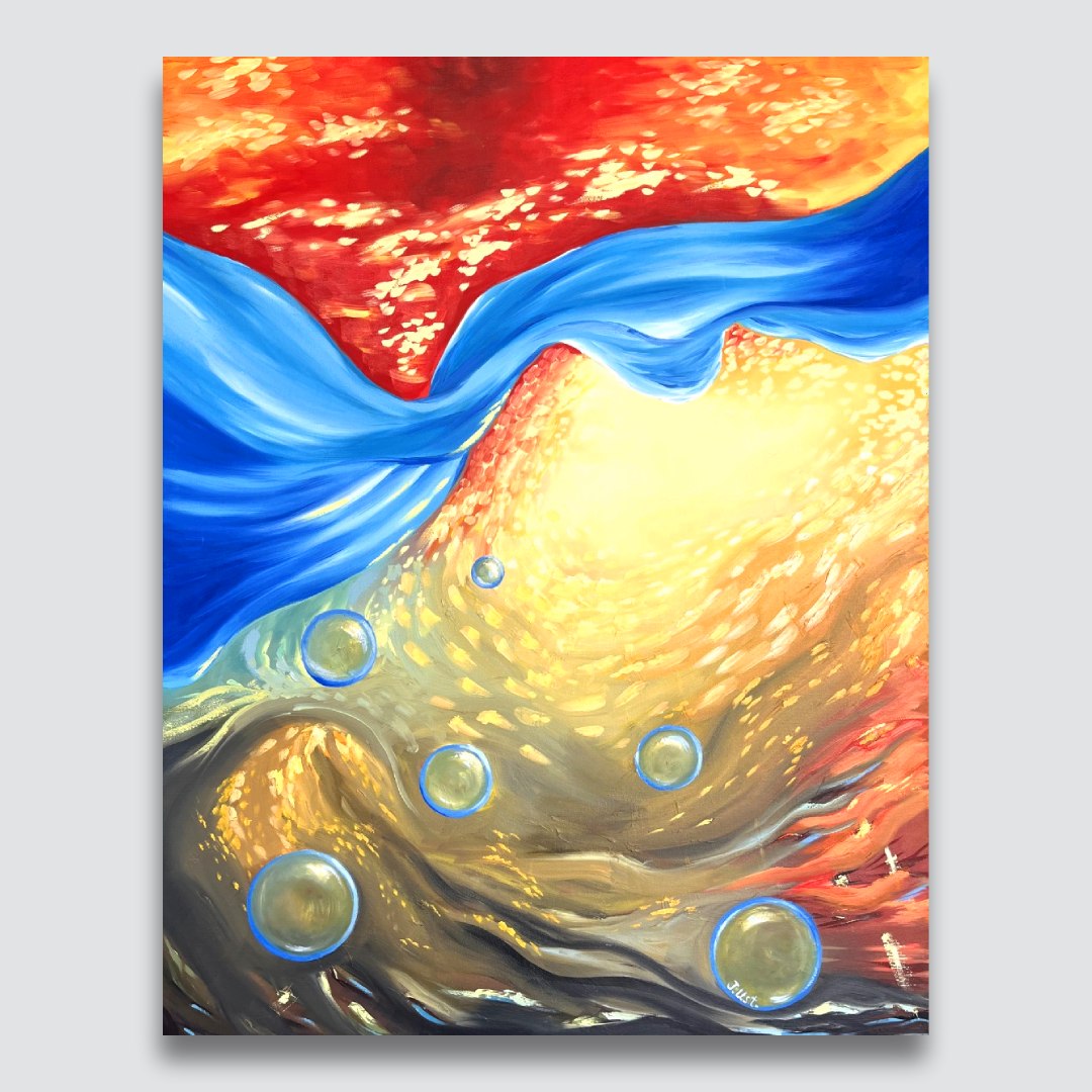 Internal flight, original painting