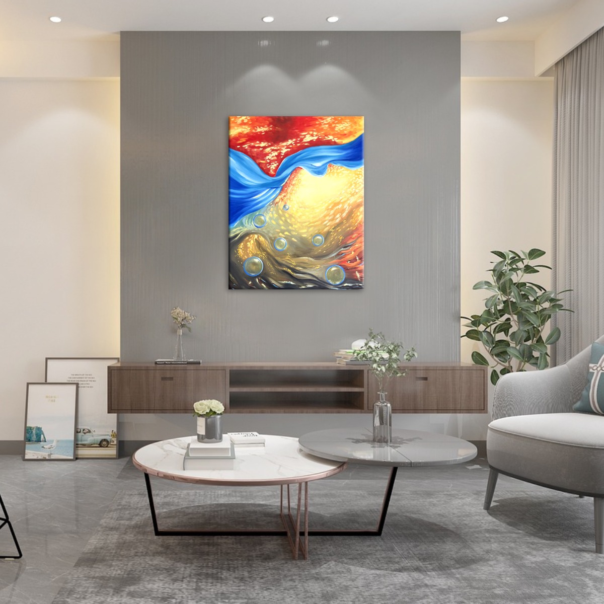 Internal Flight - Original Abstract Painting - Image 2