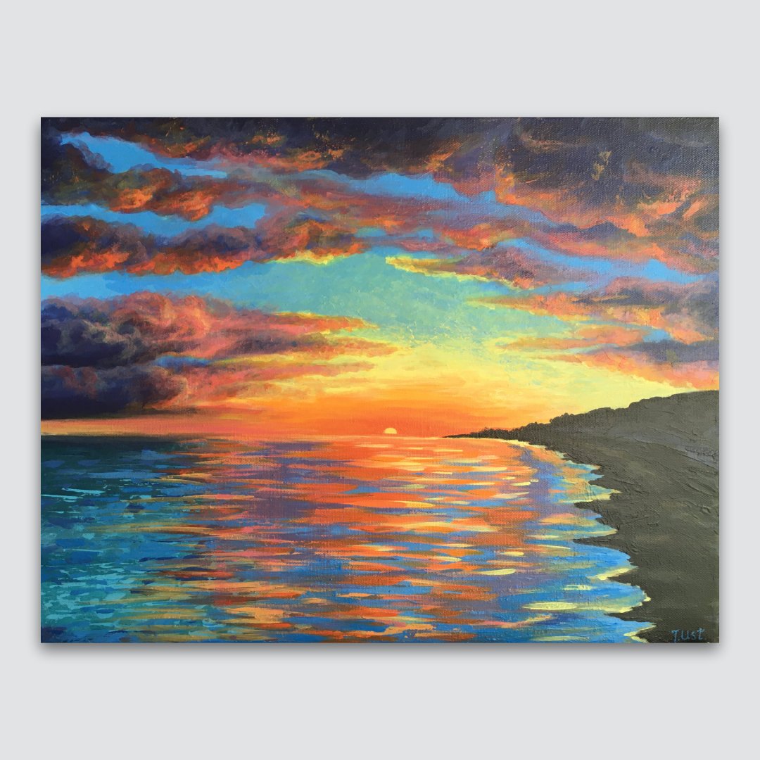 Magical Sunset, original painting
