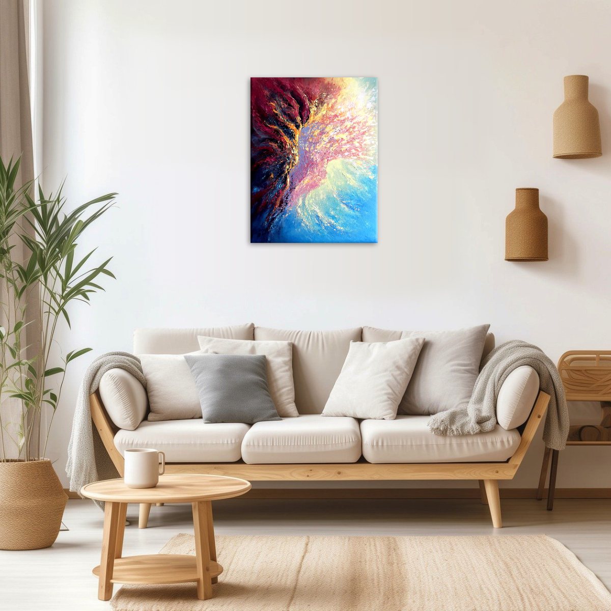 Twin Flames - Original Abstract Painting - Image 4