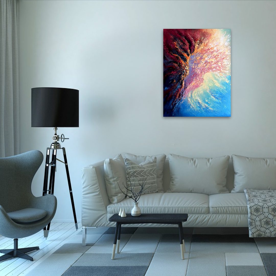 Twin Flames - Original Abstract Painting - Image 5