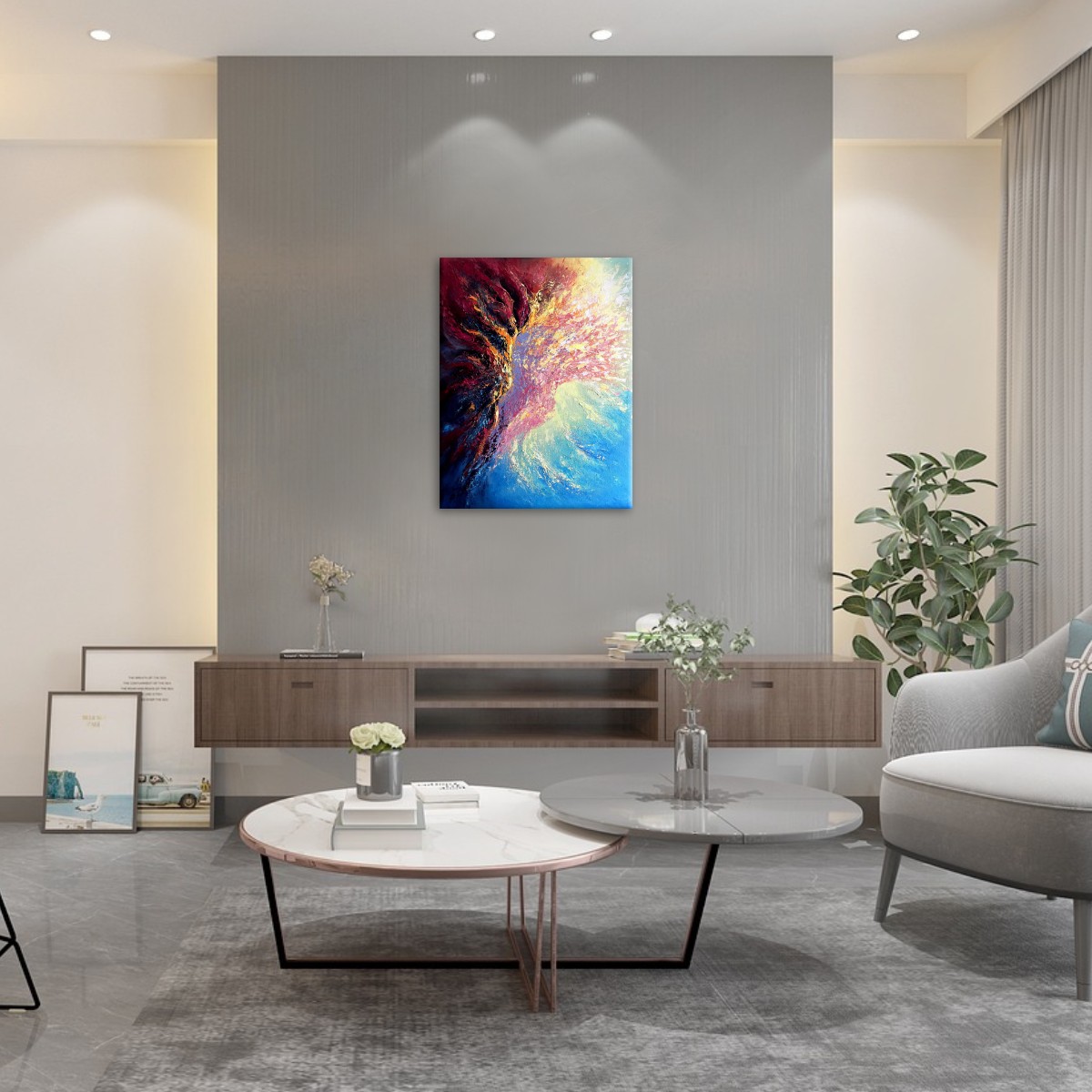 Twin Flames, original painting