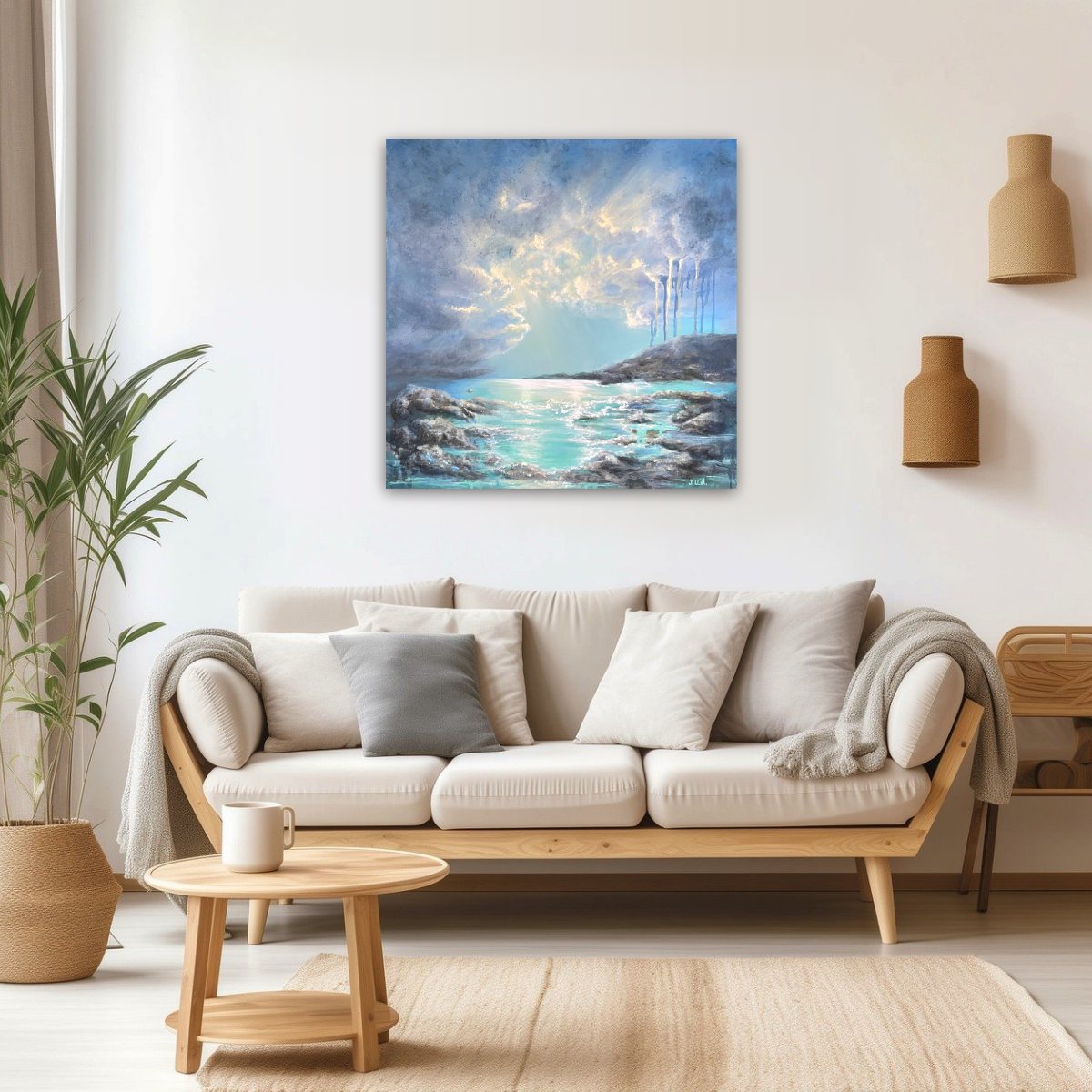 Magic in the Sky - Original Acrylic Painting - Image 3