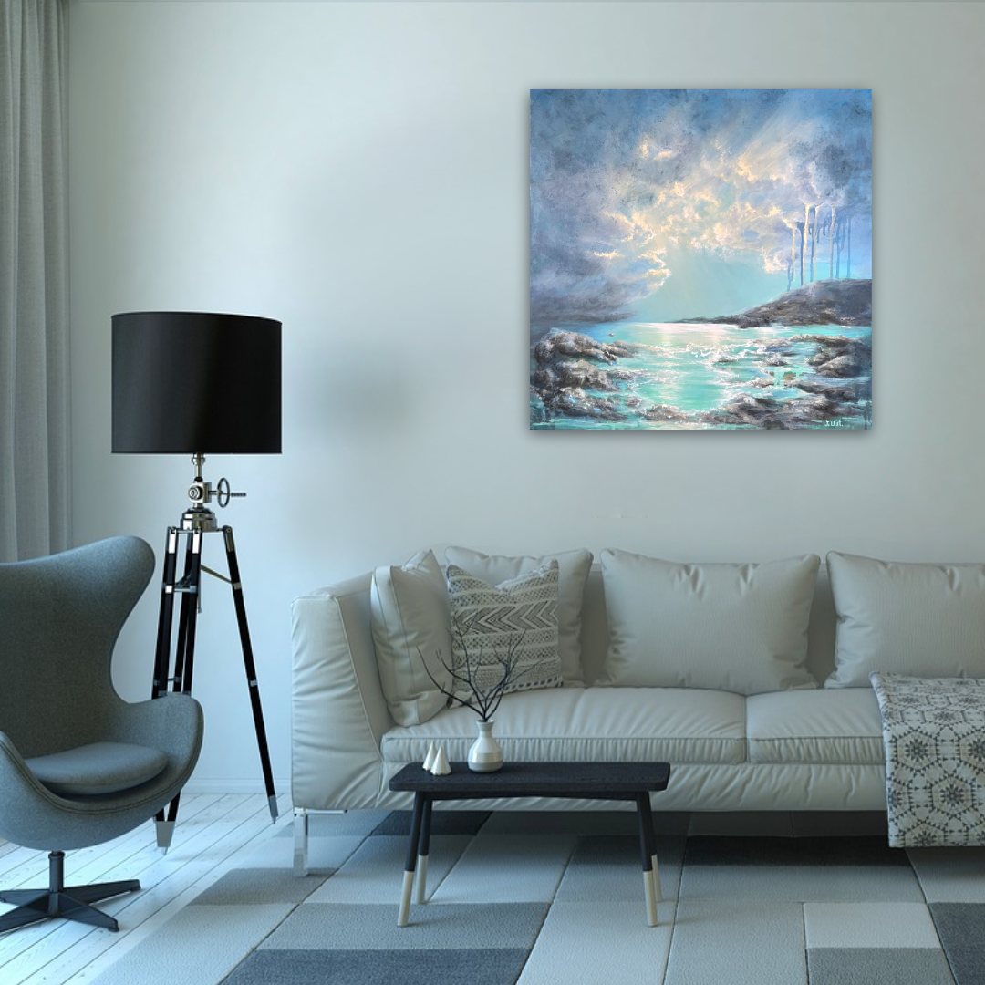 Magic in the Sky - Original Acrylic Painting - Image 4