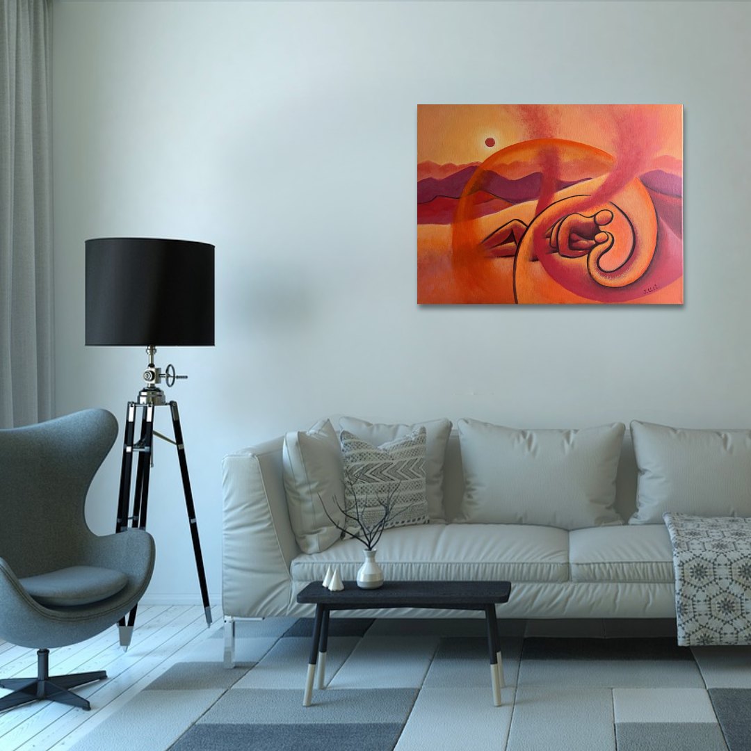 Love Story, original acrylic painting