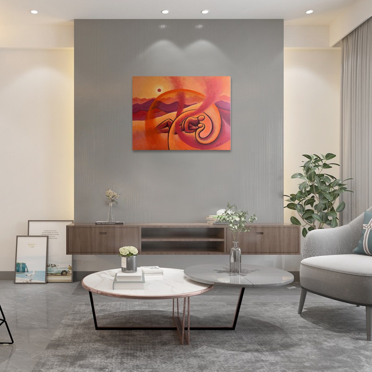 Love Story, original acrylic painting directly from the artist