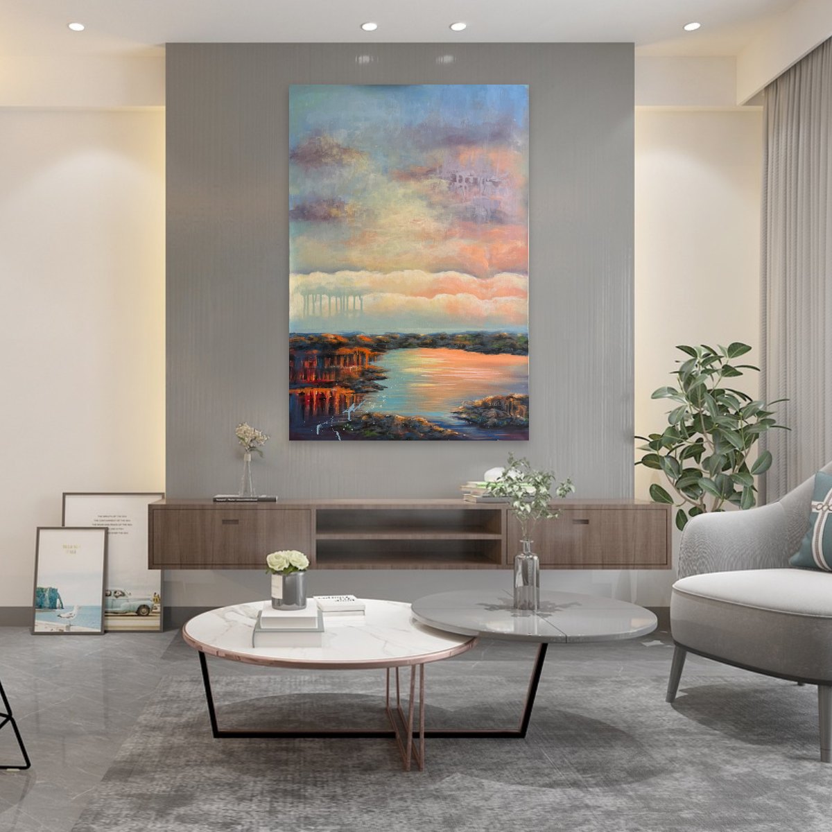 reality shift original acrylic painting room view