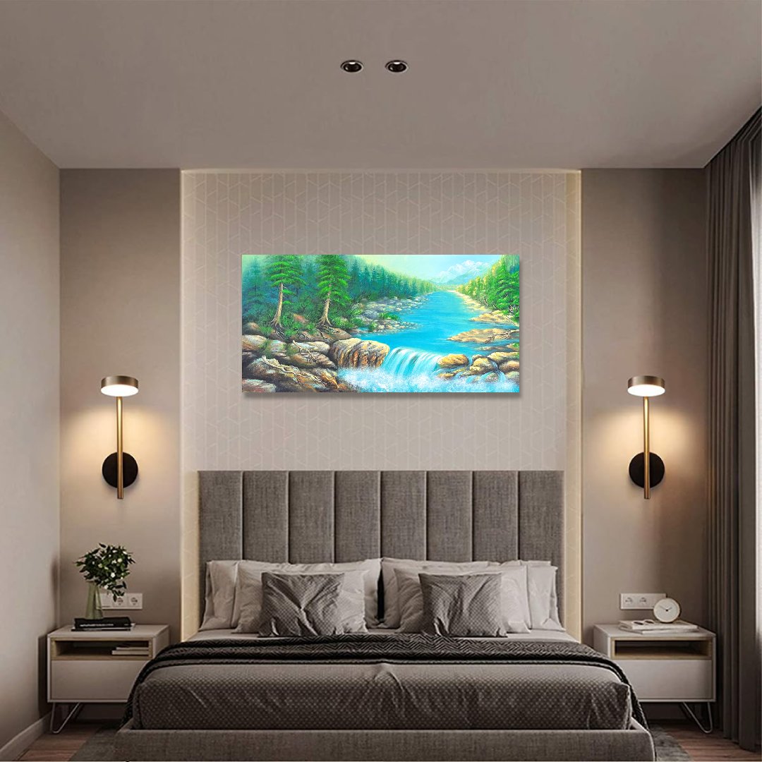 Healing River - Original Acrylic Painting - Image 2