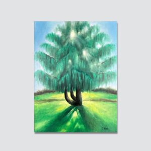 Sunny Tree, original oil painting